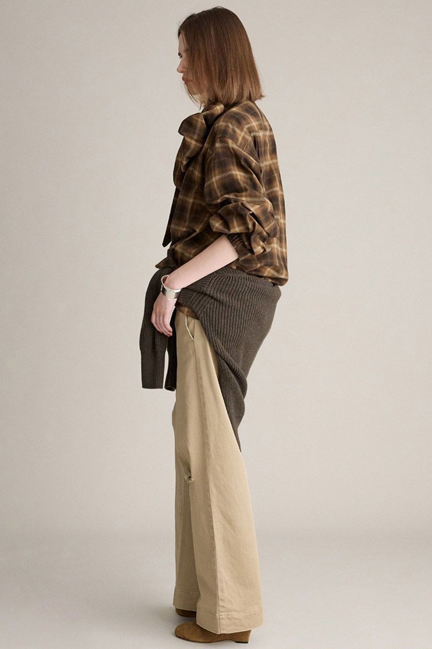 【ブリル/BRILL】のネルボータイブラウス 人気、トレンドファッション・服の通販 founy(ファニー) 　ファッション　Fashion　レディースファッション　Fashion for Women　トップス・カットソー　Cut & Sew Tops　シャツ・ブラウス・オフィスカジュアル　Elegant Blouses & Button-Ups　ギャザー　Gathered, Ruffled　スリーブ　Sleeve, Long Sleeve / Short Sleeve　フロント　Front, Front Design　リボン　Ribbon, Bow　ロング　Long, Long-Length　エレガント 上品　Elegant　新作・新入荷　New Arrivals / New In　other-7|ID: prp329100004689413 ipo3291000000033867392