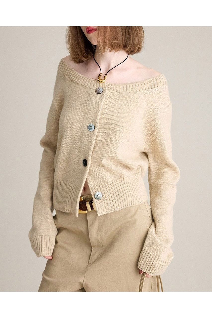 【ブリル/BRILL】のメランジドロップカーディガン インテリア・キッズ・メンズ・レディースファッション・服の通販 founy(ファニー) 　ファッション　Fashion　レディースファッション　Fashion for Women　トップス・カットソー　Cut & Sew Tops　ニット　Knit Tops & Sweaters　カーディガン・羽織り　Layered Style Cardigans　おすすめ　Recommended / Our Picks　カーディガン　Cardigan, Knitwear　新作・新入荷　New Arrivals / New In　ベージュ|ID: prp329100004689416 ipo3291000000033867413