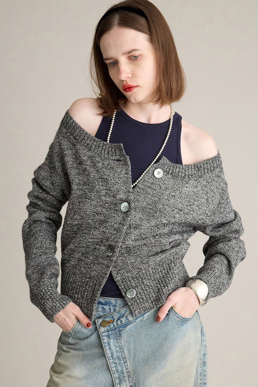 【ブリル/BRILL】のメランジドロップカーディガン 人気、トレンドファッション・服の通販 founy(ファニー) 　ファッション　Fashion　レディースファッション　Fashion for Women　トップス・カットソー　Cut & Sew Tops　ニット　Knit Tops & Sweaters　カーディガン・羽織り　Layered Style Cardigans　おすすめ　Recommended / Our Picks　カーディガン　Cardigan, Knitwear　 other-1|ID: prp329100004689416 ipo3291000000035358212