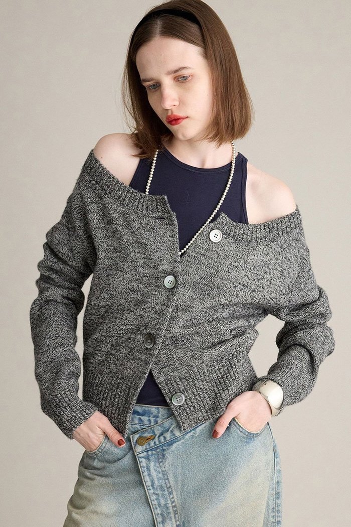 【ブリル/BRILL】のメランジドロップカーディガン インテリア・キッズ・メンズ・レディースファッション・服の通販 founy(ファニー) https://founy.com/ ファッション Fashion レディースファッション Fashion for Women トップス・カットソー Cut & Sew Tops ニット Knit Tops & Sweaters カーディガン・羽織り Layered Style Cardigans おすすめ Recommended / Our Picks カーディガン Cardigan, Knitwear |ID: prp329100004689416 ipo3291000000036128684