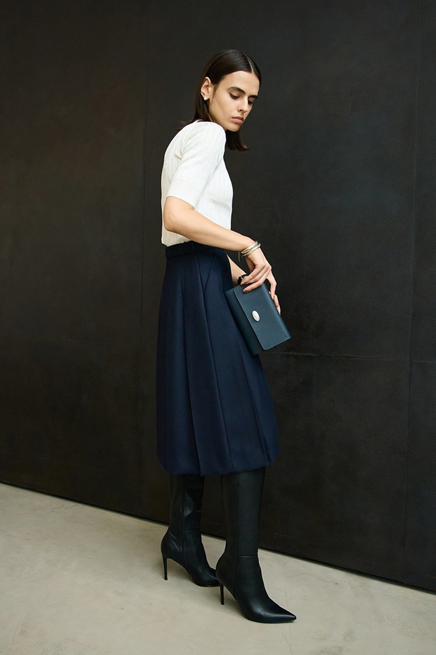 【エムダブリュー/MW】のWOOL 140 s タックスカート 人気、トレンドファッション・服の通販 founy(ファニー) 　ファッション　Fashion　レディースファッション　Fashion for Women　スカート　Skirts　ロングスカート　Long Skirts / Maxi & Midi Skirts　オケージョン　Occasion Wear　コンパクト　Compact, Small Size　シンプル　Simple, Minimal　フォルム　Silhouette, Form　ロング　Long, Long-Length　エレガント 上品　Elegant　新作・新入荷　New Arrivals / New In　other-7|ID: prp329100004689417 ipo3291000000033867435