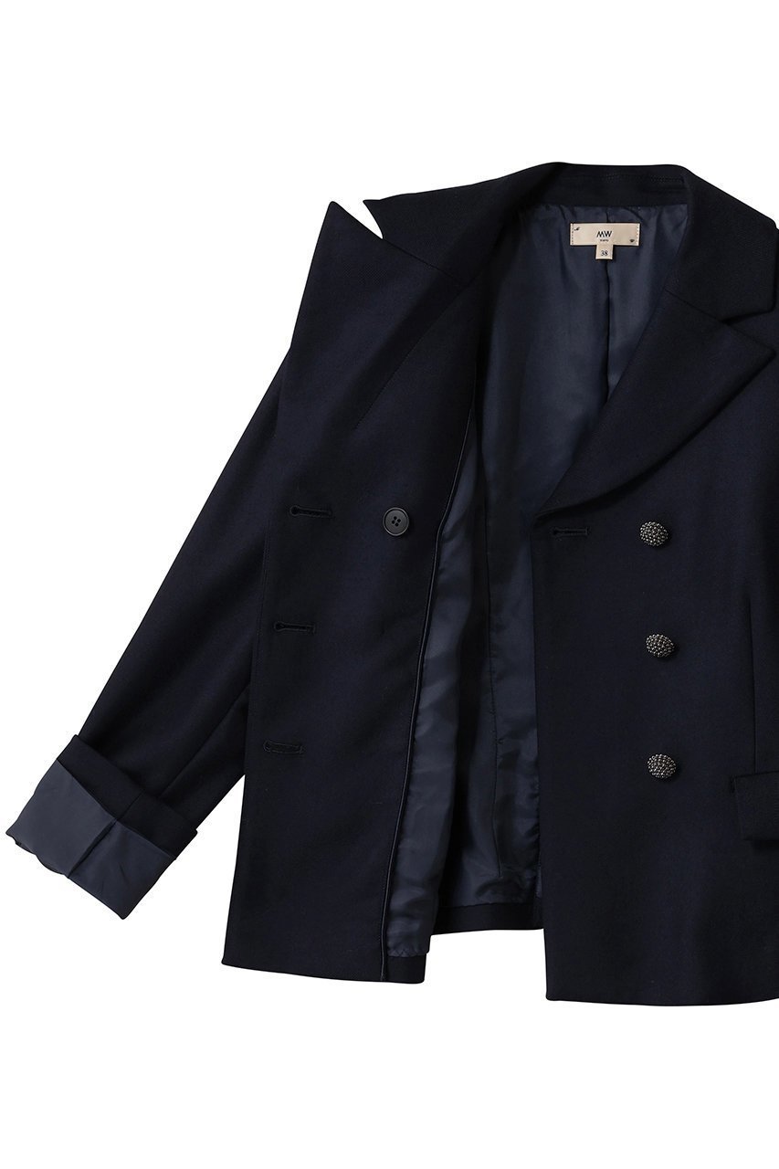 【エムダブリュー/MW】のWOOL 140 s ダブルブレスト ジャケット 人気、トレンドファッション・服の通販 founy(ファニー) 　ファッション　Fashion　レディースファッション　Fashion for Women　アウター　Coat / Outerwear Collection　レディースジャケット・軽アウター　Jackets　なめらか　Smooth, Silky Texture　ジャケット　Jacket, Outerwear　ダブル　Double, Double-Breasted　新作・新入荷　New Arrivals / New In　other-6|ID: prp329100004689418 ipo3291000000033867447