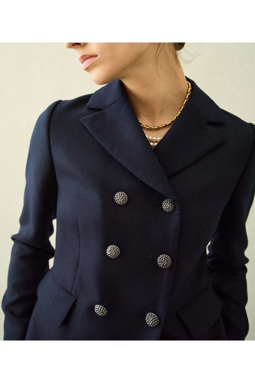 【エムダブリュー/MW】のWOOL 140 s ダブルブレスト ジャケット 人気、トレンドファッション・服の通販 founy(ファニー) 　ファッション　Fashion　レディースファッション　Fashion for Women　アウター　Coat / Outerwear Collection　レディースジャケット・軽アウター　Jackets　なめらか　Smooth, Silky Texture　ジャケット　Jacket, Outerwear　ダブル　Double, Double-Breasted　新作・新入荷　New Arrivals / New In　other-8|ID: prp329100004689418 ipo3291000000033867450