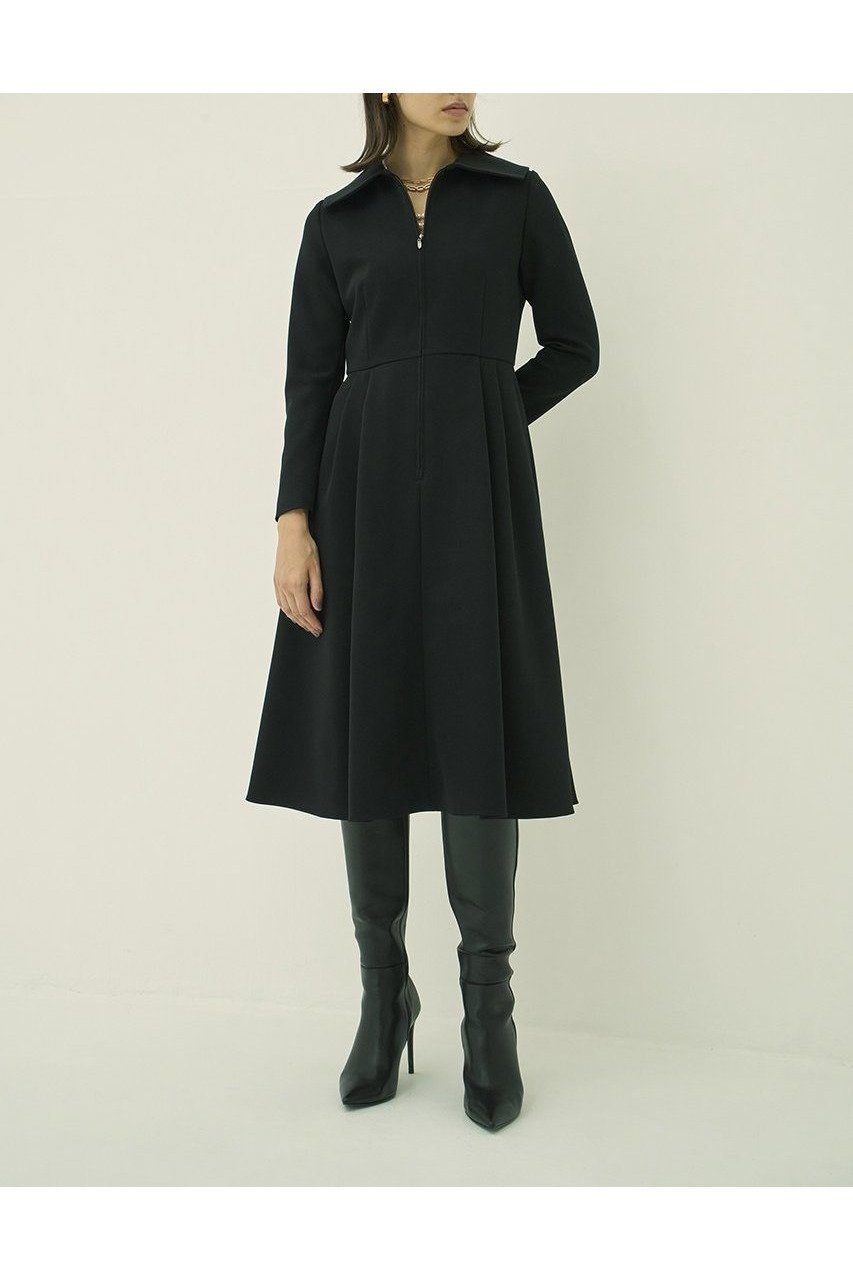 【エムダブリュー/MW】のトリアセテート(H) ビッグカラー ドレス 人気、トレンドファッション・服の通販 founy(ファニー) 　ファッション　Fashion　レディースファッション　Fashion for Women　ワンピース　Dresses　フォーマル・パーティードレス・結婚式用ドレス　Elegant & Casual Dresses　チュニック　Tunic Tops & Dresses　ストレッチ　Stretch, Stretchy Fabric　チュニック　Tunic, Long Top　ドレス　Dress, One-Piece　ビッグ　Big, Oversized　フレア　Flare, Flared　モダン　Modern, Contemporary　ロング　Long, Long-Length　エレガント 上品　Elegant　新作・新入荷　New Arrivals / New In　other-6|ID: prp329100004689420 ipo3291000000033867465