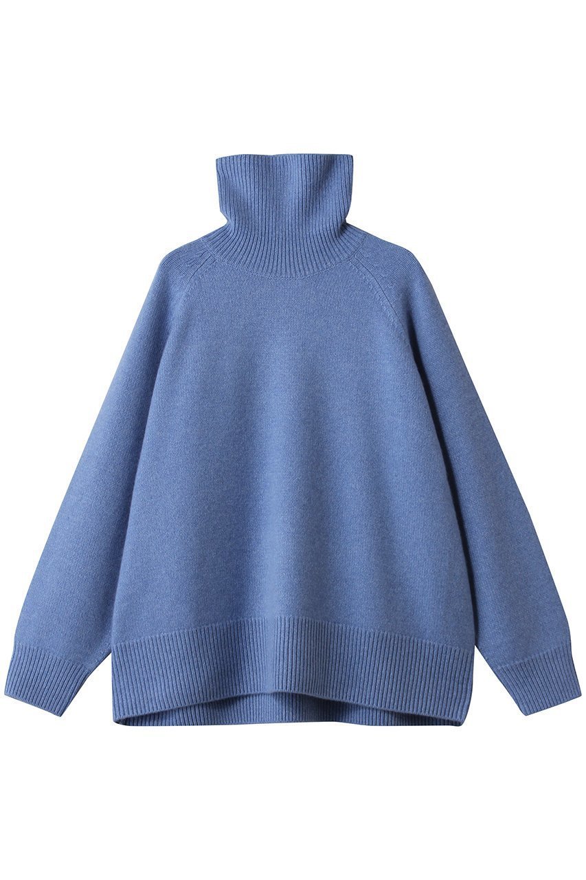 【エブール/ebure】のローゲージカシミア タートルネックニットプルオーバー インテリア・キッズ・メンズ・レディースファッション・服の通販 founy(ファニー) 　ファッション　Fashion　レディースファッション　Fashion for Women　トップス・カットソー　Cut & Sew Tops　ニット　Knit Tops & Sweaters　カジュアルプルオーバー・ニットトップス　Pullovers & Knit Tops / Casual Pullovers　タートルネック・ハイネックトップス　Turtlenecks & High-Neck Tops　おすすめ　Recommended / Our Picks　フレア　Flare, Flared　新作・新入荷　New Arrivals / New In　ブルー|ID: prp329100004689449 ipo3291000000033867700