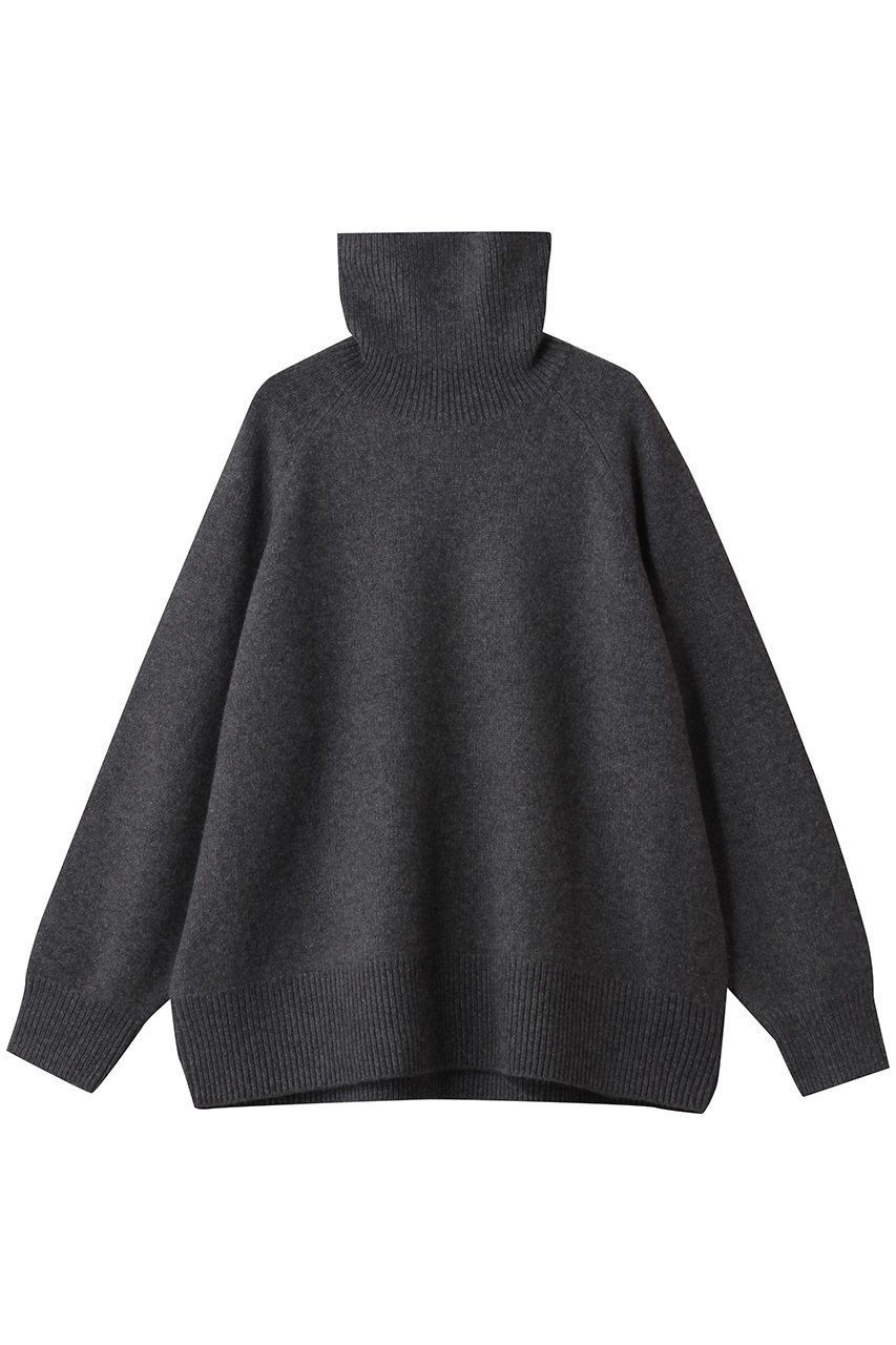 【エブール/ebure】のローゲージカシミア タートルネックニットプルオーバー インテリア・キッズ・メンズ・レディースファッション・服の通販 founy(ファニー) 　ファッション　Fashion　レディースファッション　Fashion for Women　トップス・カットソー　Cut & Sew Tops　ニット　Knit Tops & Sweaters　カジュアルプルオーバー・ニットトップス　Pullovers & Knit Tops / Casual Pullovers　タートルネック・ハイネックトップス　Turtlenecks & High-Neck Tops　おすすめ　Recommended / Our Picks　フレア　Flare, Flared　新作・新入荷　New Arrivals / New In　チャコールグレー|ID: prp329100004689449 ipo3291000000033867701