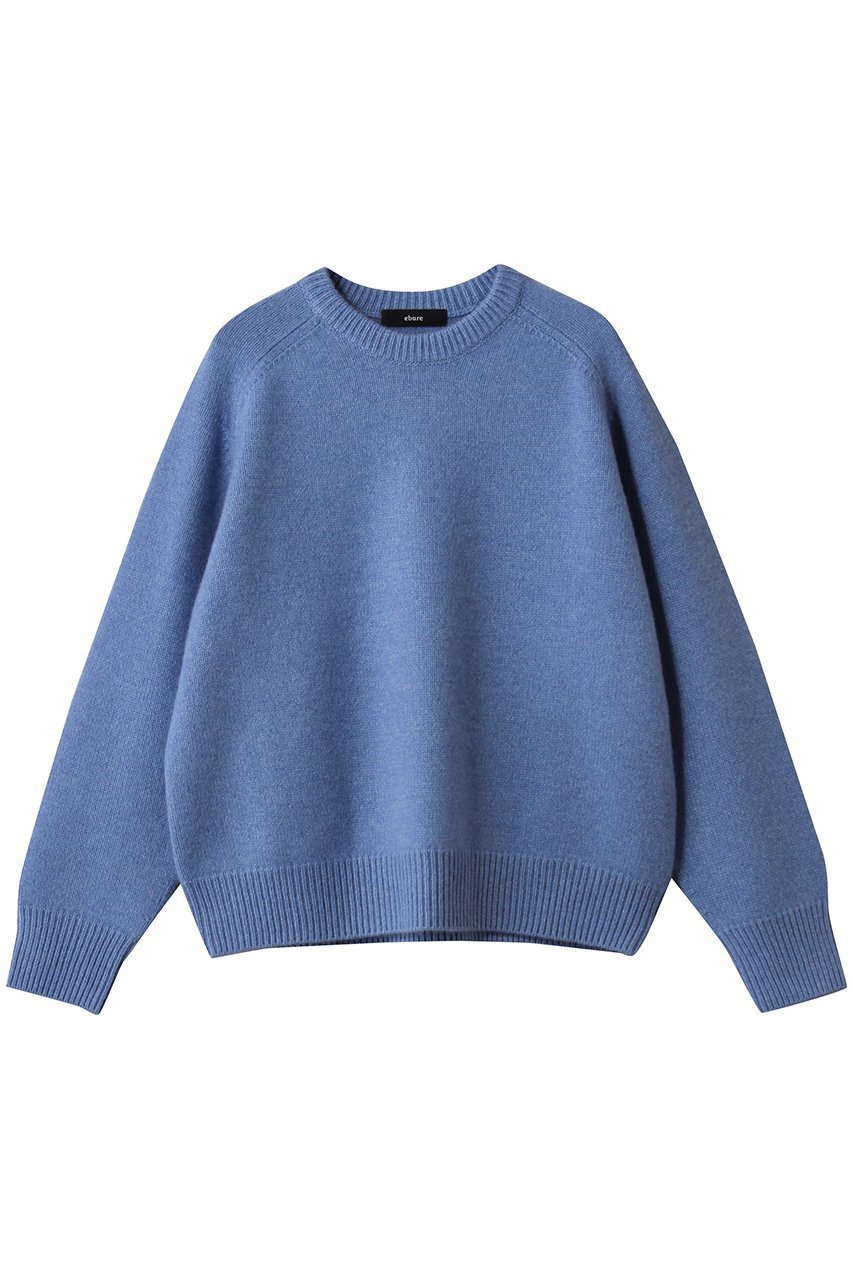 【エブール/ebure】のローゲージカシミア クルーネックプルオーバー インテリア・キッズ・メンズ・レディースファッション・服の通販 founy(ファニー) 　ファッション　Fashion　レディースファッション　Fashion for Women　トップス・カットソー　Cut & Sew Tops　ニット　Knit Tops & Sweaters　カジュアルプルオーバー・ニットトップス　Pullovers & Knit Tops / Casual Pullovers　おすすめ　Recommended / Our Picks　シンプル　Simple, Minimal　タンク　Tank Top, Sleeveless Top　新作・新入荷　New Arrivals / New In　ブルー|ID: prp329100004689451 ipo3291000000033867716