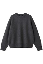 【エブール/ebure】のローゲージカシミア クルーネックプルオーバー チャコールグレー|ID:prp329100004689451