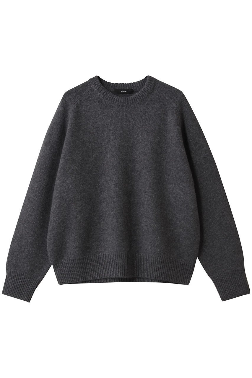 【エブール/ebure】のローゲージカシミア クルーネックプルオーバー インテリア・キッズ・メンズ・レディースファッション・服の通販 founy(ファニー) 　ファッション　Fashion　レディースファッション　Fashion for Women　トップス・カットソー　Cut & Sew Tops　ニット　Knit Tops & Sweaters　カジュアルプルオーバー・ニットトップス　Pullovers & Knit Tops / Casual Pullovers　おすすめ　Recommended / Our Picks　シンプル　Simple, Minimal　タンク　Tank Top, Sleeveless Top　新作・新入荷　New Arrivals / New In　チャコールグレー|ID: prp329100004689451 ipo3291000000033867717