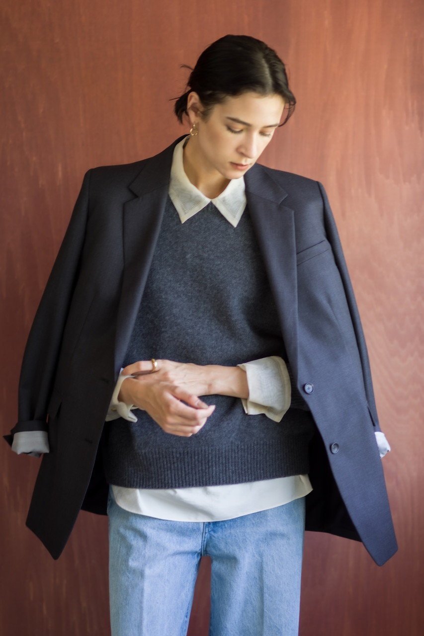 【エブール/ebure】のローゲージカシミア クルーネックプルオーバー 人気、トレンドファッション・服の通販 founy(ファニー) 　ファッション　Fashion　レディースファッション　Fashion for Women　トップス・カットソー　Cut & Sew Tops　ニット　Knit Tops & Sweaters　カジュアルプルオーバー・ニットトップス　Pullovers & Knit Tops / Casual Pullovers　おすすめ　Recommended / Our Picks　シンプル　Simple, Minimal　タンク　Tank Top, Sleeveless Top　other-7|ID: prp329100004689451 ipo3291000000033973430