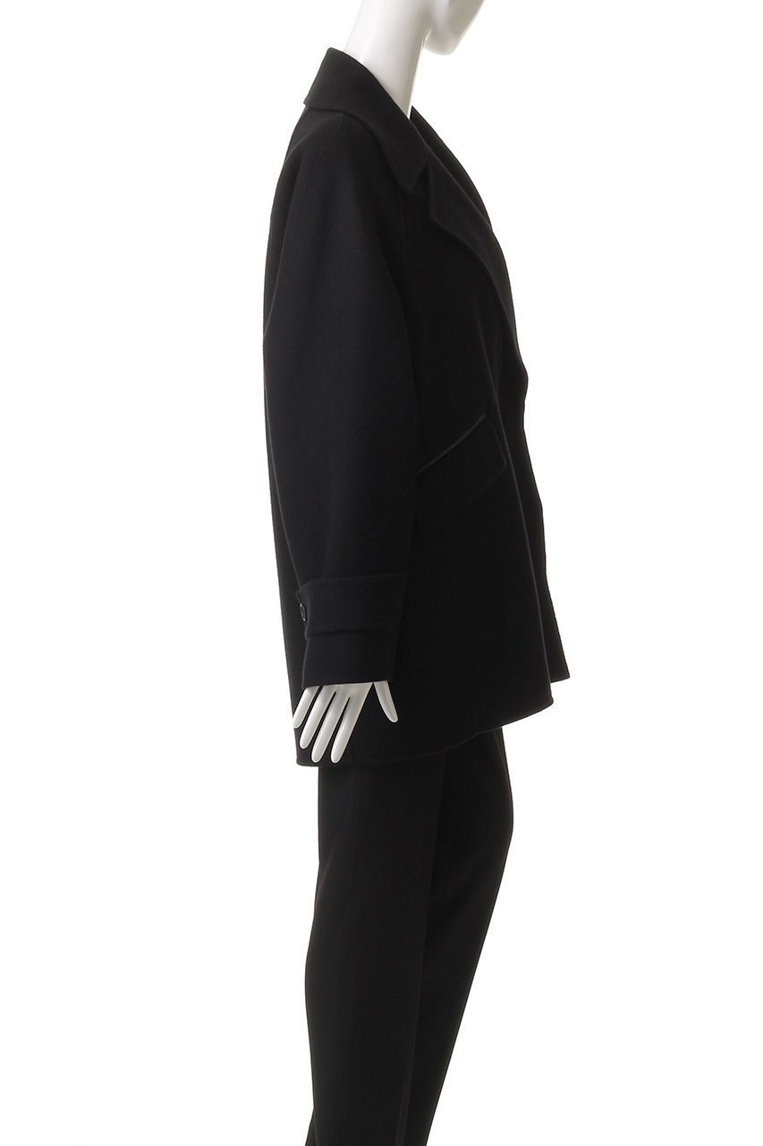 【エブール/ebure】のジロンラムメルトン ビッグカラーミドルコート 人気、トレンドファッション・服の通販 founy(ファニー) 　ファッション　Fashion　レディースファッション　Fashion for Women　アウター　Coat / Outerwear Collection　コート・ロングコート・ピーコート　Long Coats, Peacoats & More　なめらか　Smooth, Silky Texture　パターン　Pattern, Design Print　フォルム　Silhouette, Form　フラップ　Flap, Flap Pocket　ポケット　Pocket, Pocket Detail　ミドル　Middle Length, Mid Height　ロング　Long, Long-Length　新作・新入荷　New Arrivals / New In　other-3|ID: prp329100004689452 ipo3291000000033867733