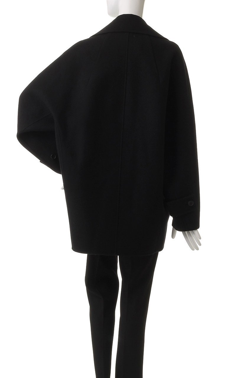 【エブール/ebure】のジロンラムメルトン ビッグカラーミドルコート 人気、トレンドファッション・服の通販 founy(ファニー) 　ファッション　Fashion　レディースファッション　Fashion for Women　アウター　Coat / Outerwear Collection　コート・ロングコート・ピーコート　Long Coats, Peacoats & More　なめらか　Smooth, Silky Texture　パターン　Pattern, Design Print　フォルム　Silhouette, Form　フラップ　Flap, Flap Pocket　ポケット　Pocket, Pocket Detail　ミドル　Middle Length, Mid Height　ロング　Long, Long-Length　新作・新入荷　New Arrivals / New In　other-4|ID: prp329100004689452 ipo3291000000033867735