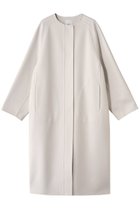 【エブール/ebure】のリュクスシャルムビーバー ノーカラーロングコート アイボリー|ID: prp329100004689456 ipo3291000000036204318