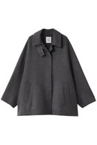 【エブール/ebure】のリュクスシャルムビーバー ステンカラーショートコート グレー|ID:prp329100004689458