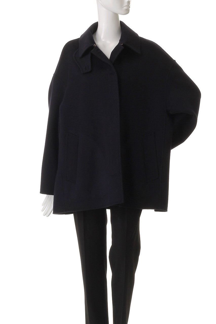 【エブール/ebure】のリュクスシャルムビーバー ステンカラーショートコート 人気、トレンドファッション・服の通販 founy(ファニー) 　ファッション　Fashion　レディースファッション　Fashion for Women　アウター　Coat / Outerwear Collection　コート・ロングコート・ピーコート　Long Coats, Peacoats & More　カフス　Cuff Design　ショート　Short, Short Length　フォルム　Silhouette, Form　新作・新入荷　New Arrivals / New In　other-2|ID: prp329100004689458 ipo3291000000033867779