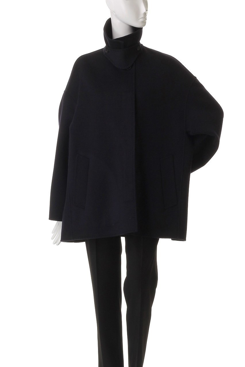 【エブール/ebure】のリュクスシャルムビーバー ステンカラーショートコート 人気、トレンドファッション・服の通販 founy(ファニー) 　ファッション　Fashion　レディースファッション　Fashion for Women　アウター　Coat / Outerwear Collection　コート・ロングコート・ピーコート　Long Coats, Peacoats & More　カフス　Cuff Design　ショート　Short, Short Length　フォルム　Silhouette, Form　新作・新入荷　New Arrivals / New In　other-7|ID: prp329100004689458 ipo3291000000033867789