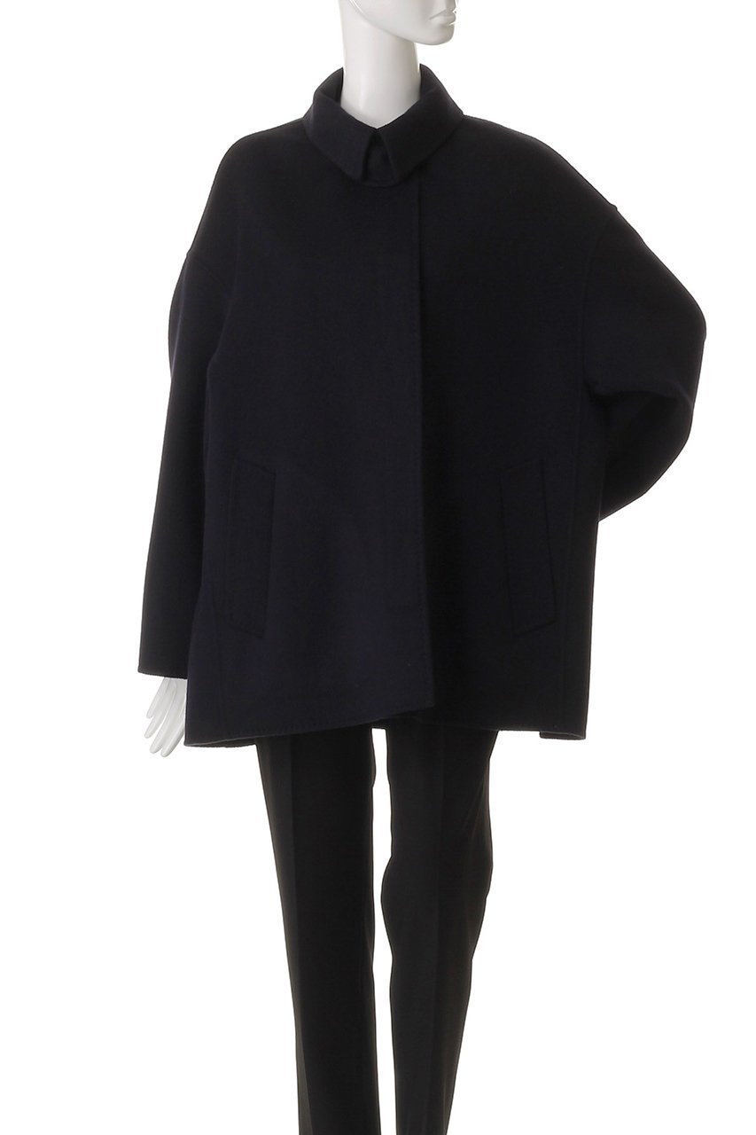 【エブール/ebure】のリュクスシャルムビーバー ステンカラーショートコート 人気、トレンドファッション・服の通販 founy(ファニー) 　ファッション　Fashion　レディースファッション　Fashion for Women　アウター　Coat / Outerwear Collection　コート・ロングコート・ピーコート　Long Coats, Peacoats & More　カフス　Cuff Design　ショート　Short, Short Length　フォルム　Silhouette, Form　新作・新入荷　New Arrivals / New In　other-8|ID: prp329100004689458 ipo3291000000033867790