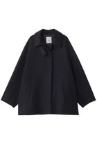 【エブール/ebure】のリュクスシャルムビーバー ステンカラーショートコート ネイビー|ID: prp329100004689458 ipo3291000000035948302