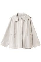 【エブール/ebure】のリュクスシャルムビーバー ショートコート アイボリー|ID:prp329100004689460