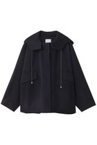 【エブール/ebure】のリュクスシャルムビーバー ショートコート ネイビー|ID:prp329100004689460