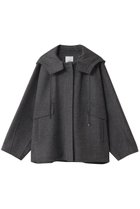 【エブール/ebure】のリュクスシャルムビーバー ショートコート グレー|ID:prp329100004689460