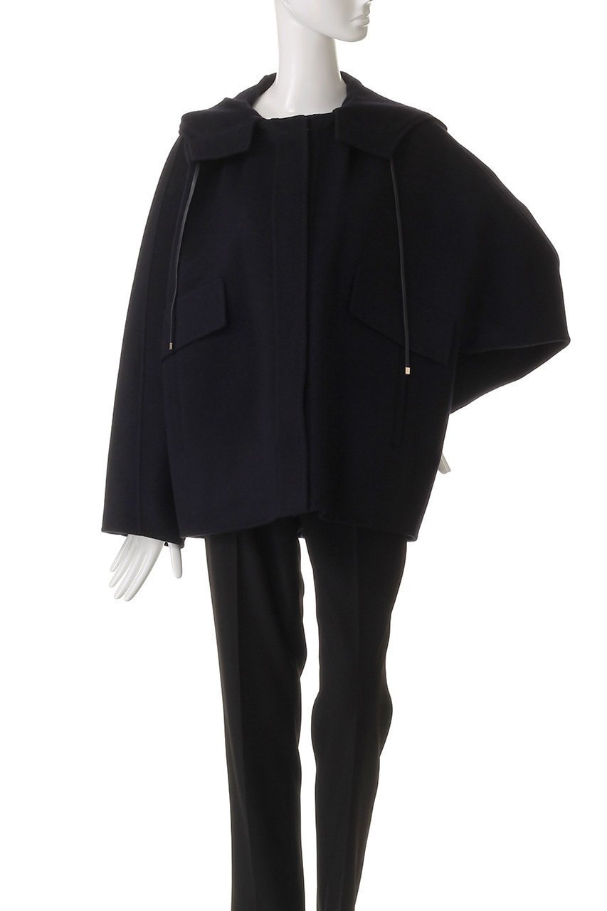【エブール/ebure】のリュクスシャルムビーバー ショートコート 人気、トレンドファッション・服の通販 founy(ファニー) 　ファッション　Fashion　レディースファッション　Fashion for Women　アウター　Coat / Outerwear Collection　コート・ロングコート・ピーコート　Long Coats, Peacoats & More　ショート　Short, Short Length　シンプル　Simple, Minimal　スピンドル　Spindle, Drawcord　フォルム　Silhouette, Form　新作・新入荷　New Arrivals / New In　other-2|ID: prp329100004689460 ipo3291000000033867796