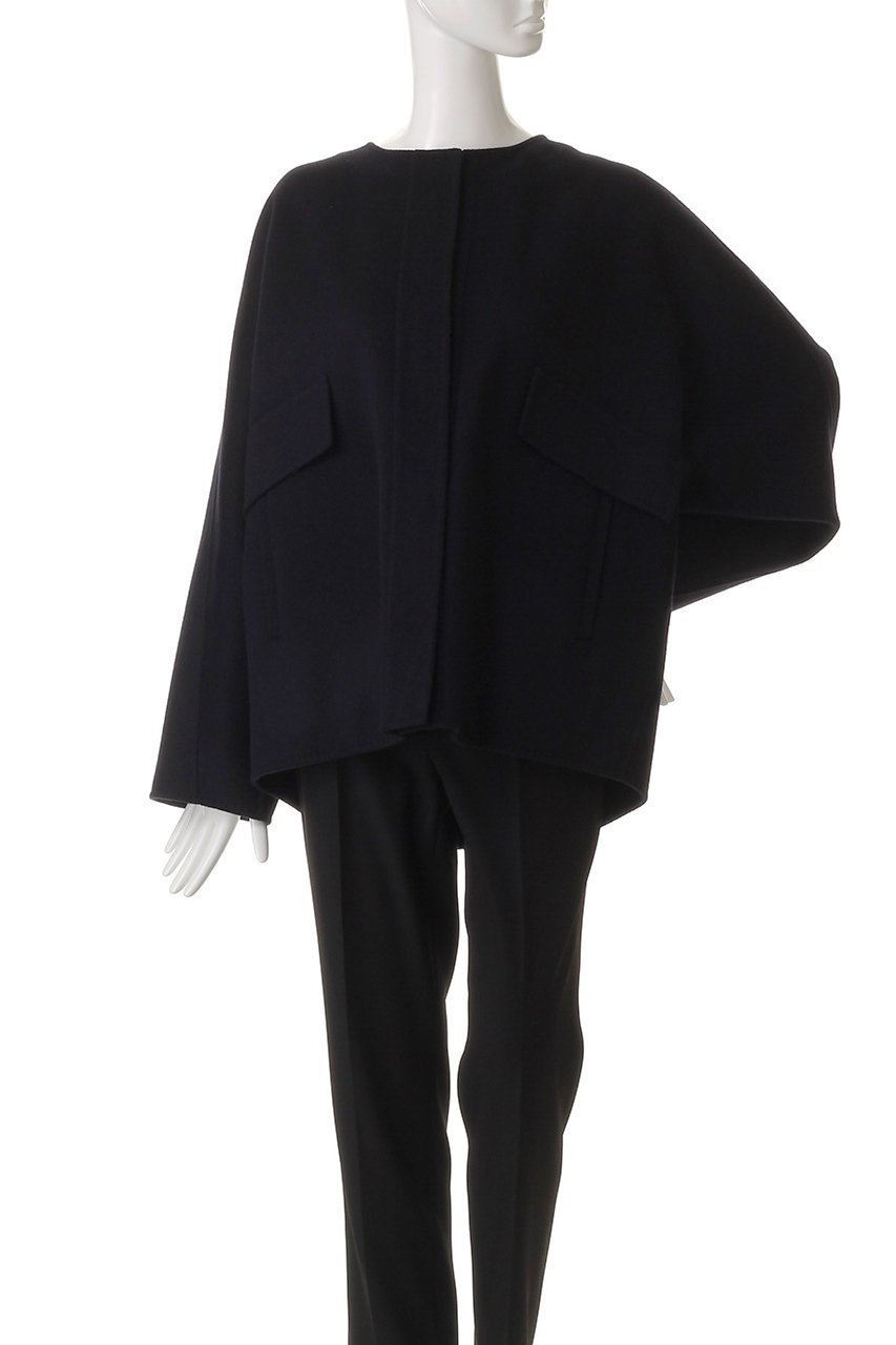 【エブール/ebure】のリュクスシャルムビーバー ショートコート 人気、トレンドファッション・服の通販 founy(ファニー) 　ファッション　Fashion　レディースファッション　Fashion for Women　アウター　Coat / Outerwear Collection　コート・ロングコート・ピーコート　Long Coats, Peacoats & More　ショート　Short, Short Length　シンプル　Simple, Minimal　スピンドル　Spindle, Drawcord　フォルム　Silhouette, Form　新作・新入荷　New Arrivals / New In　other-7|ID: prp329100004689460 ipo3291000000033867805