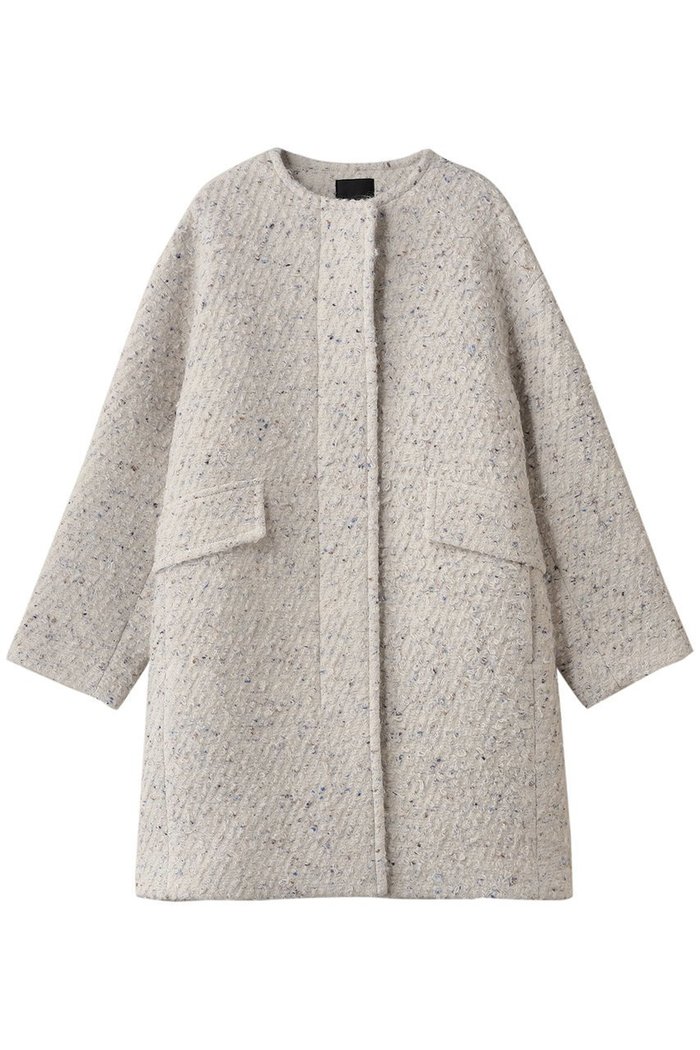 【エブール/ebure】のカラーネップアルパカツィード ノーカラーミドルコート インテリア・キッズ・メンズ・レディースファッション・服の通販 founy(ファニー) https://founy.com/ ファッション Fashion レディースファッション Fashion for Women アウター Coat / Outerwear Collection コート・ロングコート・ピーコート Long Coats, Peacoats & More スペシャル Special, Limited Edition ツイード Twill, Twill Weave ネップ Nepp, Slub Yarn ミドル Middle Length, Mid Height ロング Long, Long-Length |ID: prp329100004689462 ipo3291000000035986550