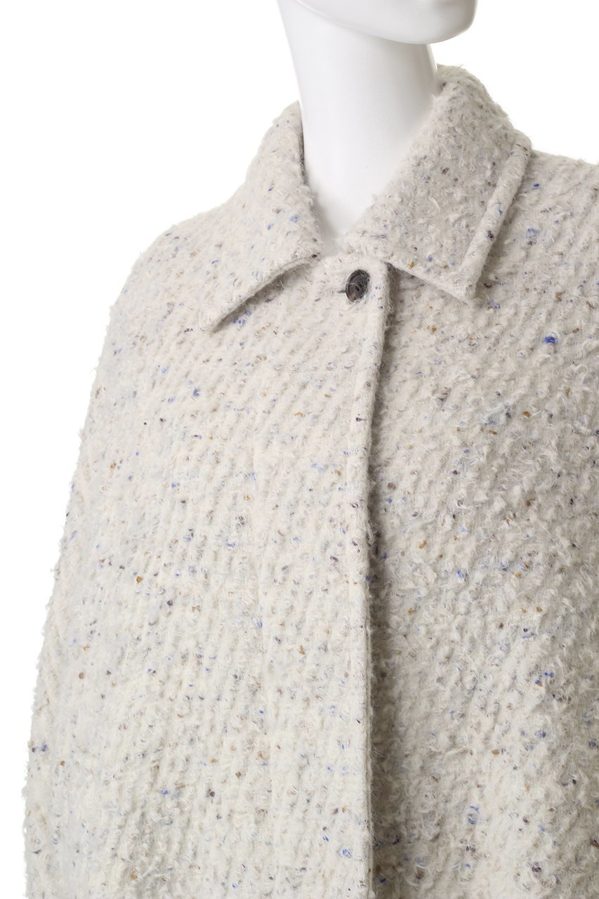 【エブール/ebure】のカラーネップアルパカツィード ステンカラーショートコート 人気、トレンドファッション・服の通販 founy(ファニー) 　ファッション　Fashion　レディースファッション　Fashion for Women　アウター　Coat / Outerwear Collection　コート・ロングコート・ピーコート　Long Coats, Peacoats & More　エレガント 上品　Elegant　ショート　Short, Short Length　スペシャル　Special, Limited Edition　ツイード　Twill, Twill Weave　ネップ　Nepp, Slub Yarn　新作・新入荷　New Arrivals / New In　other-5|ID: prp329100004689463 ipo3291000000033867829
