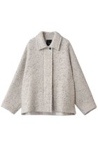 【エブール/ebure】のカラーネップアルパカツィード ステンカラーショートコート アイボリー|ID: prp329100004689463 ipo3291000000036128711