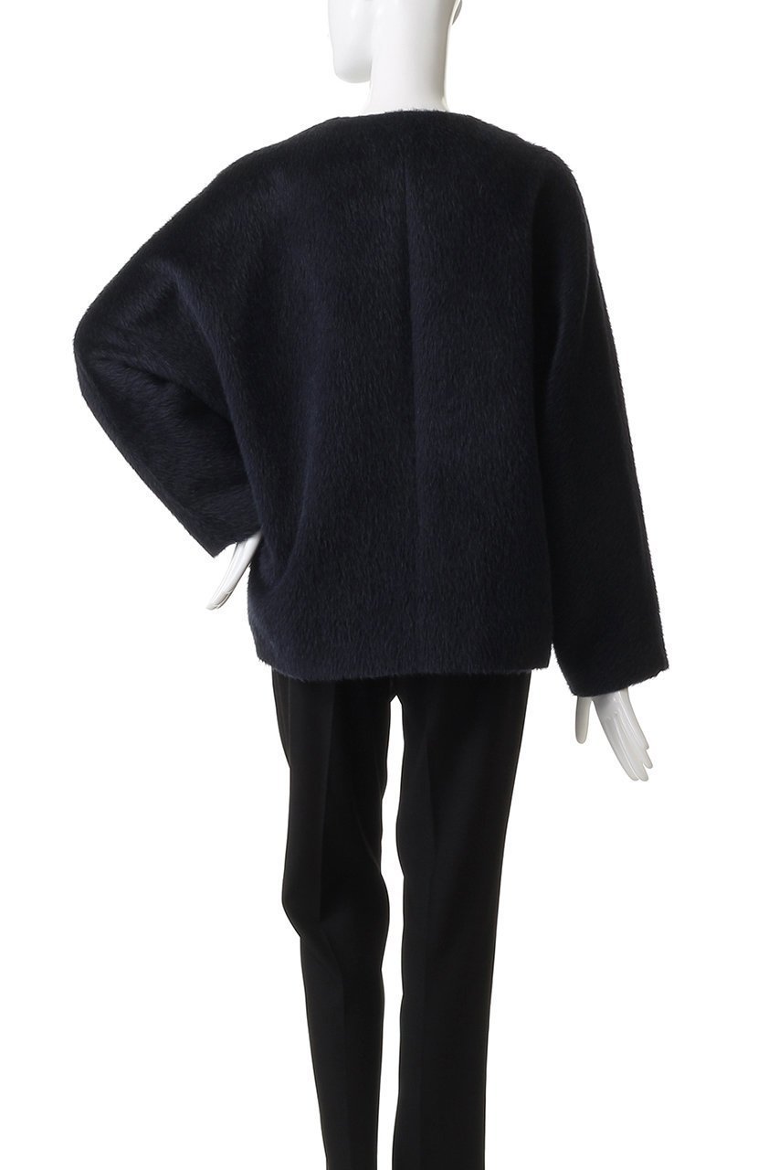 【エブール/ebure】のアルパカシャギー ノーカラーショートコート 人気、トレンドファッション・服の通販 founy(ファニー) 　ファッション　Fashion　レディースファッション　Fashion for Women　アウター　Coat / Outerwear Collection　コート・ロングコート・ピーコート　Long Coats, Peacoats & More　ショート　Short, Short Length　フォルム　Silhouette, Form　ブルゾン　Blouson, Bomber Jacket　新作・新入荷　New Arrivals / New In　other-4|ID: prp329100004689465 ipo3291000000033867845