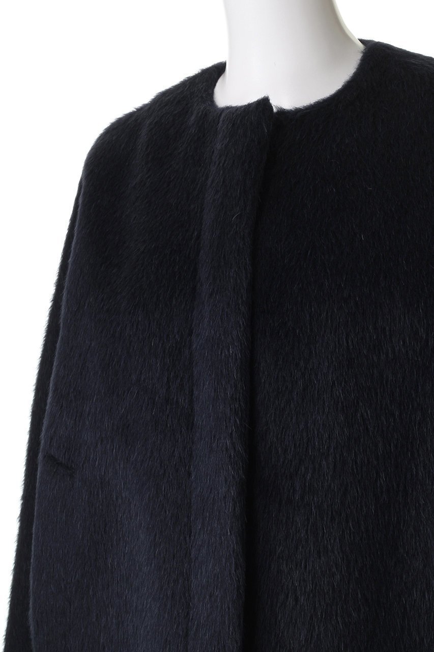 【エブール/ebure】のアルパカシャギー ノーカラーショートコート 人気、トレンドファッション・服の通販 founy(ファニー) 　ファッション　Fashion　レディースファッション　Fashion for Women　アウター　Coat / Outerwear Collection　コート・ロングコート・ピーコート　Long Coats, Peacoats & More　ショート　Short, Short Length　フォルム　Silhouette, Form　ブルゾン　Blouson, Bomber Jacket　新作・新入荷　New Arrivals / New In　other-5|ID: prp329100004689465 ipo3291000000033867846