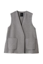 【エブール/ebure】のアルパカシャギー ジレ グレージュ|ID:prp329100004689466