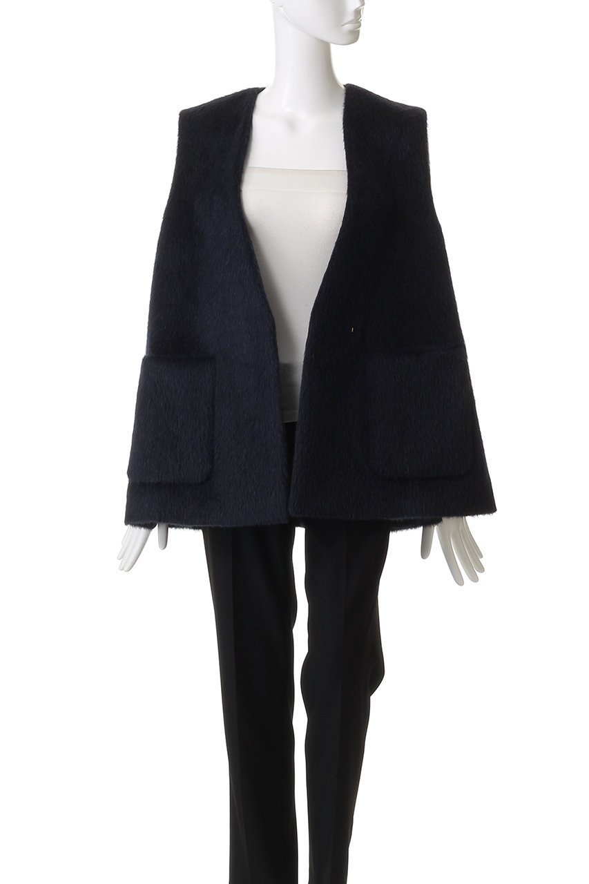 【エブール/ebure】のアルパカシャギー ジレ 人気、トレンドファッション・服の通販 founy(ファニー) 　ファッション　Fashion　レディースファッション　Fashion for Women　アウター　Coat / Outerwear Collection　レディースジャケット・軽アウター　Jackets　ジャケット　Jacket, Outerwear　スリット　Slit, Slit Detail　パッチ　Patch, Appliqué　ベスト　Vest, Waistcoat　ポケット　Pocket, Pocket Detail　今季　This Season, Current Season　other-7|ID: prp329100004689466 ipo3291000000035358263