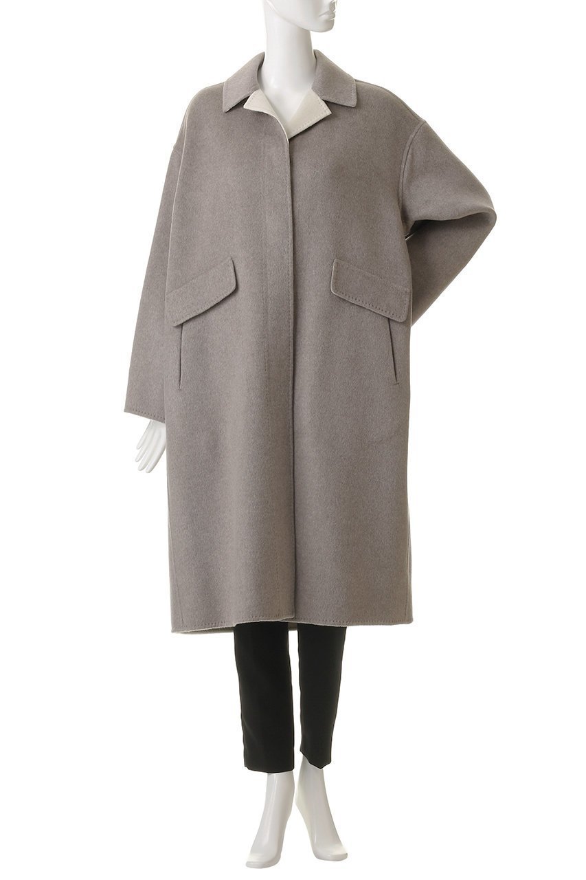 【エブール/ebure】のカシミアリバー ロングコート 人気、トレンドファッション・服の通販 founy(ファニー) 　ファッション　Fashion　レディースファッション　Fashion for Women　アウター　Coat / Outerwear Collection　コート・ロングコート・ピーコート　Long Coats, Peacoats & More　オケージョン　Occasion Wear　クラシック　Classic, Timeless Style　フォルム　Silhouette, Form　ロング　Long, Long-Length　新作・新入荷　New Arrivals / New In　other-2|ID: prp329100004689468 ipo3291000000033867868