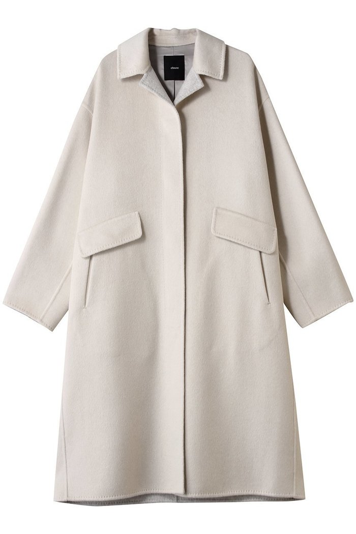 【エブール/ebure】のカシミアリバー ロングコート インテリア・キッズ・メンズ・レディースファッション・服の通販 founy(ファニー) https://founy.com/ ファッション Fashion レディースファッション Fashion for Women アウター Coat / Outerwear Collection コート・ロングコート・ピーコート Long Coats, Peacoats & More オケージョン Occasion Wear クラシック Classic, Timeless Style フォルム Silhouette, Form ロング Long, Long-Length |ID: prp329100004689468 ipo3291000000035586096