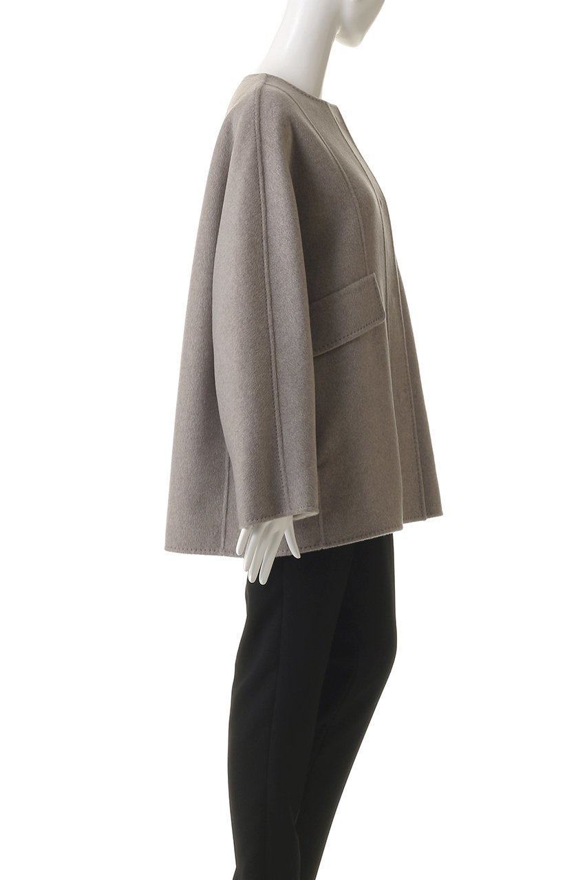 【エブール/ebure】のカシミアリバー ノーカラーショートコート 人気、トレンドファッション・服の通販 founy(ファニー) ファッション Fashion レディースファッション Fashion for Women アウター Coat / Outerwear Collection コート・ロングコート・ピーコート Long Coats, Peacoats & More ショート Short, Short Length フォルム Silhouette, Form 再入荷 Restock / Back in Stock other-3|ID: prp329100004689469 ipo3291000000035403002