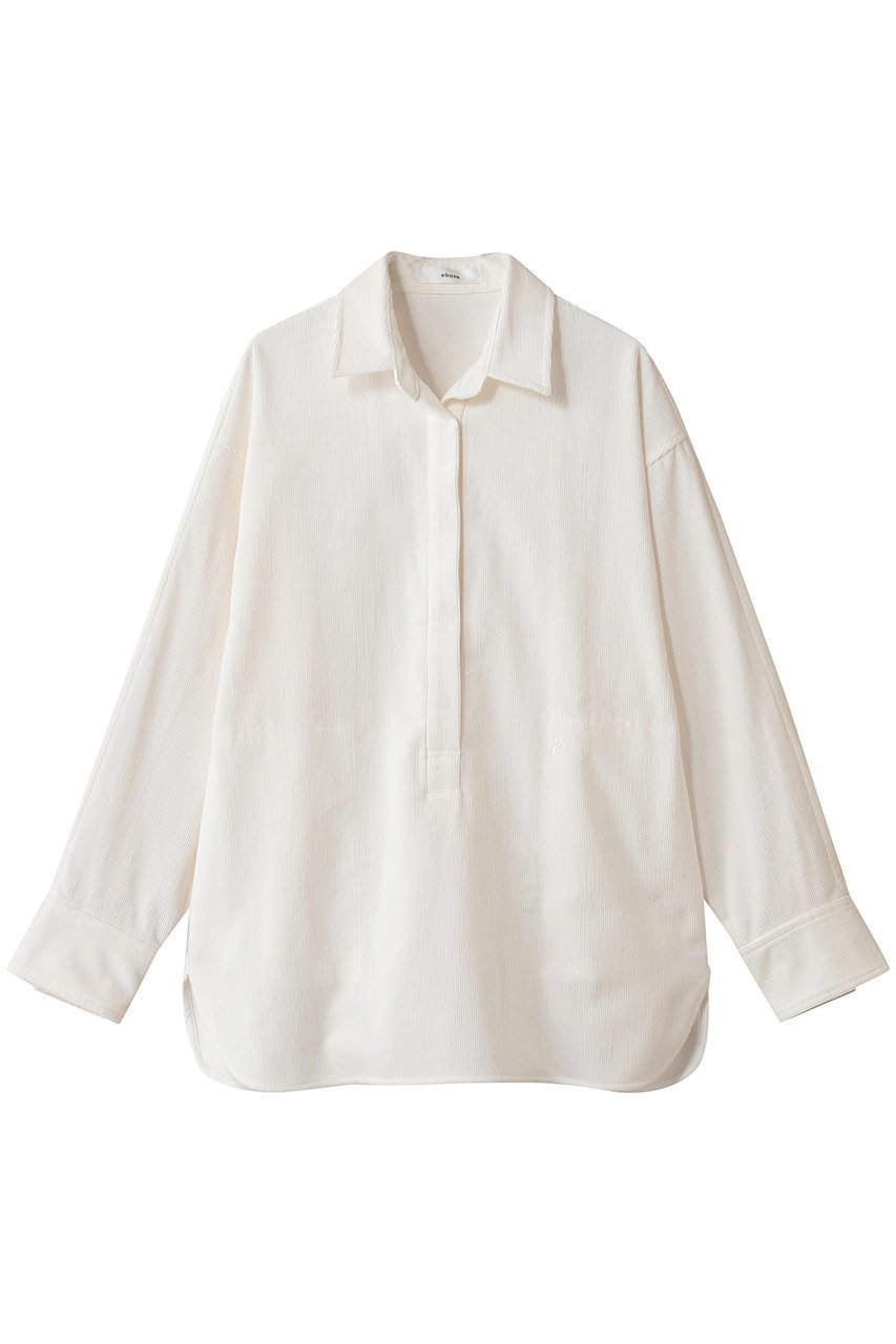 【エブール/ebure】のオーガニックコーデュロイ プルオーバーシャツ 人気、トレンドファッション・服の通販 founy(ファニー) 　ファッション　Fashion　レディースファッション　Fashion for Women　トップス・カットソー　Cut & Sew Tops　シャツ・ブラウス・オフィスカジュアル　Elegant Blouses & Button-Ups　カジュアルプルオーバー・ニットトップス　Pullovers & Knit Tops / Casual Pullovers　コーデュロイ　Corduroy, Cord Fabric　スリーブ　Sleeve, Long Sleeve / Short Sleeve　ドット　Polka Dot, Dot Pattern　バランス　Balance, Style Balance　プリーツ　Pleats, Pleated　ロング　Long, Long-Length　新作・新入荷　New Arrivals / New In　長袖　Long Sleeve, Full Sleeve　 other-1|ID: prp329100004689473 ipo3291000000033867905