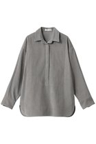 【エブール/ebure】のオーガニックコーデュロイ プルオーバーシャツ 人気、トレンドファッション・服の通販 founy(ファニー) ファッション Fashion レディースファッション Fashion for Women トップス・カットソー Cut & Sew Tops シャツ・ブラウス・オフィスカジュアル Elegant Blouses & Button-Ups カジュアルプルオーバー・ニットトップス Pullovers & Knit Tops / Casual Pullovers コーデュロイ Corduroy, Cord Fabric スリーブ Sleeve, Long Sleeve / Short Sleeve ドット Polka Dot, Dot Pattern バランス Balance, Style Balance プリーツ Pleats, Pleated ロング Long, Long-Length 新作・新入荷 New Arrivals / New In 長袖 Long Sleeve, Full Sleeve thumbnail ライトグレー|ID: prp329100004689473 ipo3291000000033867909