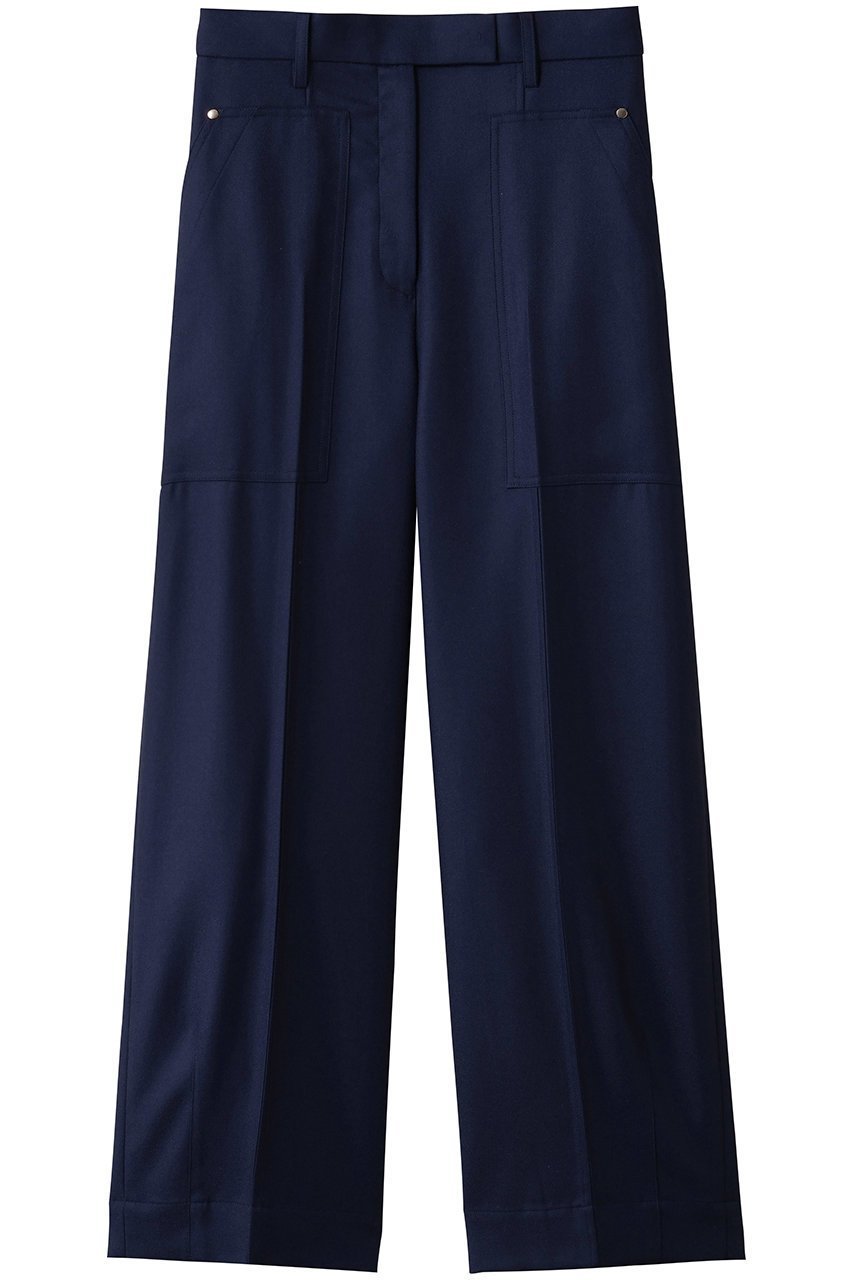 【エブール/ebure】のウールサキソニー ベイカーパンツ 人気、トレンドファッション・服の通販 founy(ファニー) 　ファッション　Fashion　レディースファッション　Fashion for Women　パンツ　Pants & Trousers　おすすめ　Recommended / Our Picks　センター　Center, Center Line　パッチ　Patch, Appliqué　ポケット　Pocket, Pocket Detail　ループ　Loop, Loop Knit　エレガント 上品　Elegant　新作・新入荷　New Arrivals / New In　 other-1|ID: prp329100004689476 ipo3291000000033867932
