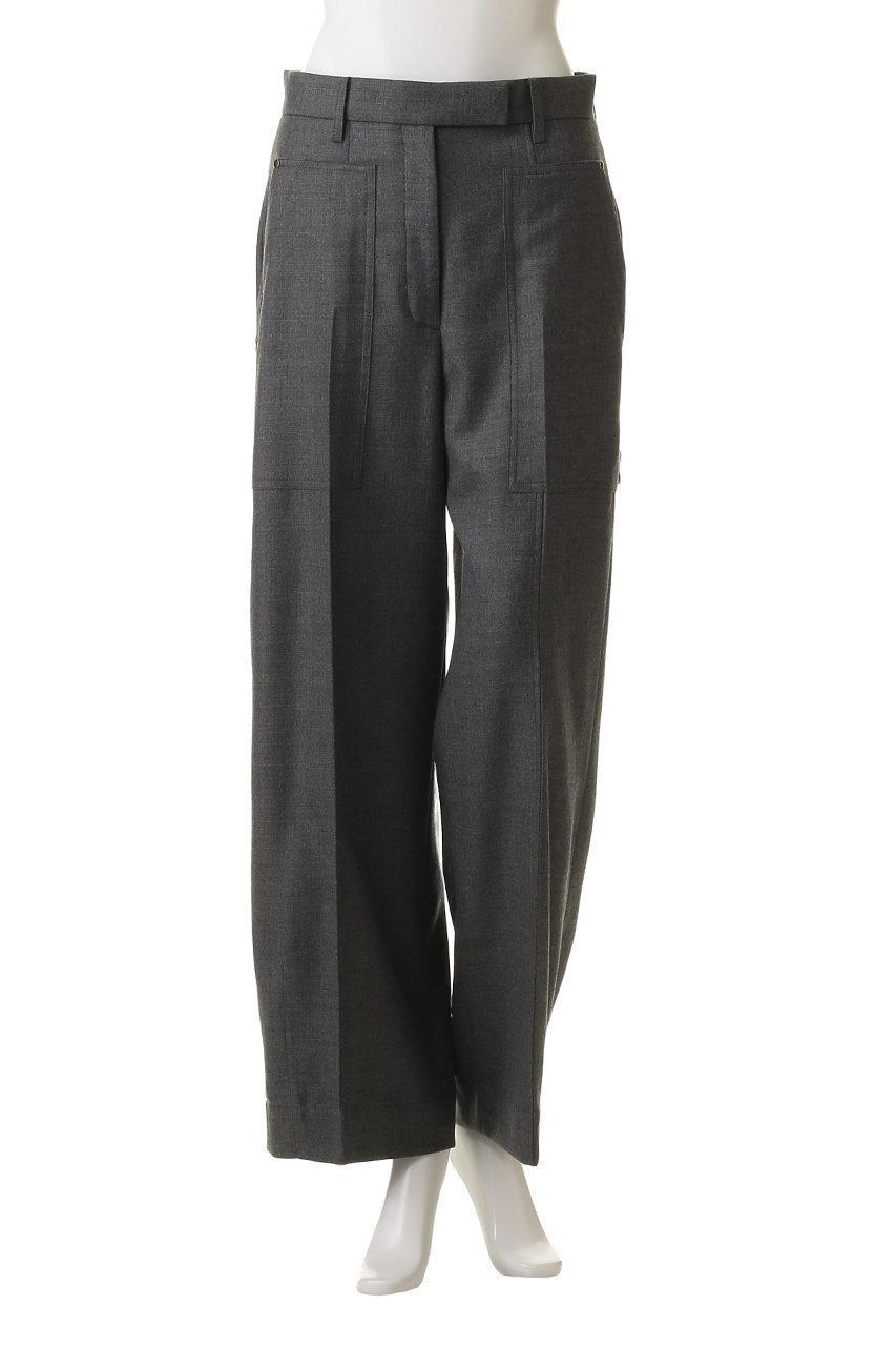 【エブール/ebure】のウールサキソニー ベイカーパンツ 人気、トレンドファッション・服の通販 founy(ファニー) 　ファッション　Fashion　レディースファッション　Fashion for Women　パンツ　Pants & Trousers　おすすめ　Recommended / Our Picks　センター　Center, Center Line　パッチ　Patch, Appliqué　ポケット　Pocket, Pocket Detail　ループ　Loop, Loop Knit　エレガント 上品　Elegant　新作・新入荷　New Arrivals / New In　other-2|ID: prp329100004689476 ipo3291000000033867935