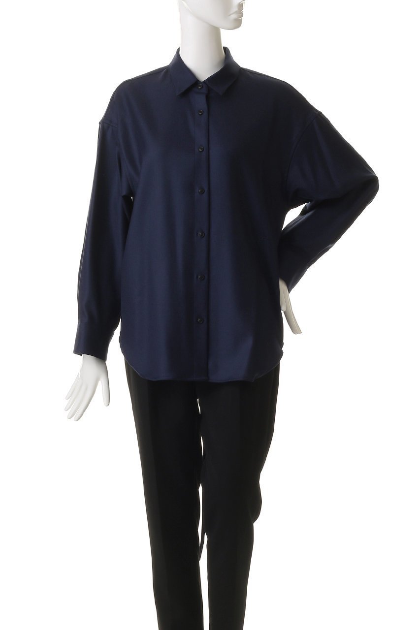 【エブール/ebure】のウールサキソニー リボンタイシャツ 人気、トレンドファッション・服の通販 founy(ファニー) 　ファッション　Fashion　レディースファッション　Fashion for Women　トップス・カットソー　Cut & Sew Tops　シャツ・ブラウス・オフィスカジュアル　Elegant Blouses & Button-Ups　おすすめ　Recommended / Our Picks　クラシック　Classic, Timeless Style　スリーブ　Sleeve, Long Sleeve / Short Sleeve　チェーン　Chain, Chain Strap　ネックレス　Necklace, Pendant Necklace　パール　Pearl, Pearl Accent　リボン　Ribbon, Bow　ロング　Long, Long-Length　新作・新入荷　New Arrivals / New In　羽織　Haori, Light Jacket　other-8|ID: prp329100004689478 ipo3291000000033867955