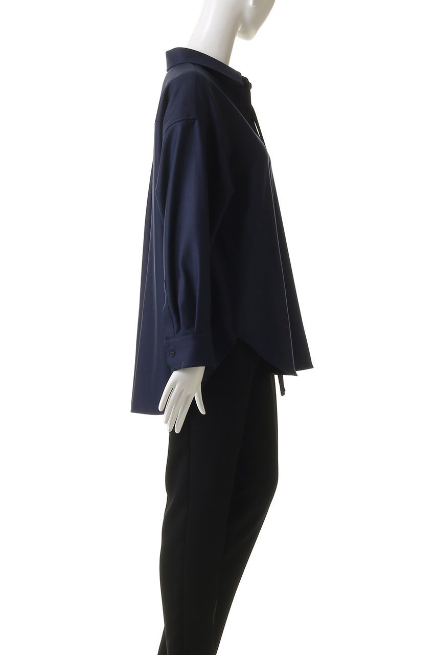 【エブール/ebure】のウールサキソニー リボンタイシャツ 人気、トレンドファッション・服の通販 founy(ファニー) 　ファッション　Fashion　レディースファッション　Fashion for Women　トップス・カットソー　Cut & Sew Tops　シャツ・ブラウス・オフィスカジュアル　Elegant Blouses & Button-Ups　おすすめ　Recommended / Our Picks　クラシック　Classic, Timeless Style　スリーブ　Sleeve, Long Sleeve / Short Sleeve　チェーン　Chain, Chain Strap　ネックレス　Necklace, Pendant Necklace　パール　Pearl, Pearl Accent　リボン　Ribbon, Bow　ロング　Long, Long-Length　羽織　Haori, Light Jacket　other-3|ID: prp329100004689478 ipo3291000000035403023