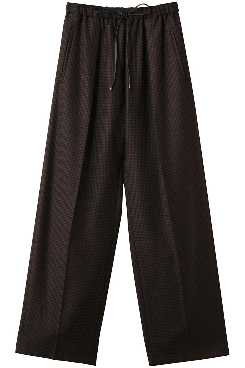【エブール/ebure】のハウンドトゥース ドロストパンツ 人気、トレンドファッション・服の通販 founy(ファニー) 　ファッション　Fashion　レディースファッション　Fashion for Women　パンツ　Pants & Trousers　おすすめ　Recommended / Our Picks　イタリア　Italy　ツイード　Twill, Twill Weave　ハウンドトゥース　Houndstooth, Dogtooth Check　メタル　Metal, Metal Parts　 other-1|ID: prp329100004689484 ipo3291000000033867991