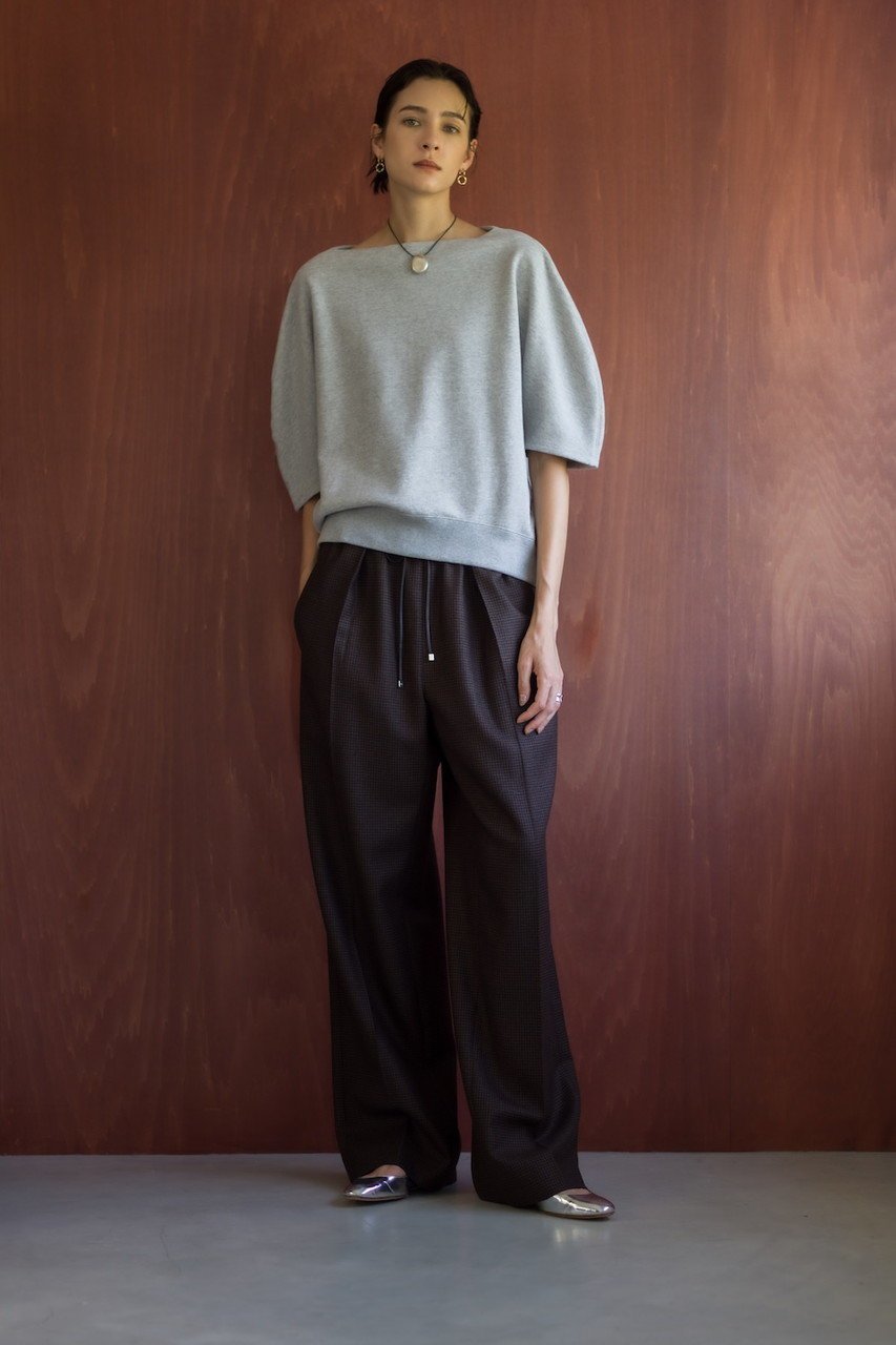 【エブール/ebure】のハウンドトゥース ドロストパンツ 人気、トレンドファッション・服の通販 founy(ファニー) 　ファッション　Fashion　レディースファッション　Fashion for Women　パンツ　Pants & Trousers　おすすめ　Recommended / Our Picks　イタリア　Italy　ツイード　Twill, Twill Weave　ハウンドトゥース　Houndstooth, Dogtooth Check　メタル　Metal, Metal Parts　other-6|ID: prp329100004689484 ipo3291000000035276032