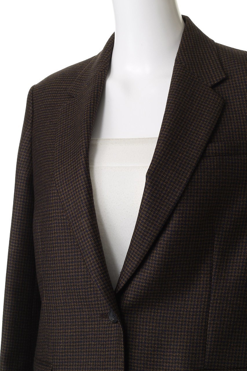 【エブール/ebure】のハウンドトゥース 2釦シングルジャケット 人気、トレンドファッション・服の通販 founy(ファニー) 　ファッション　Fashion　レディースファッション　Fashion for Women　アウター　Coat / Outerwear Collection　レディースジャケット・軽アウター　Jackets　イタリア　Italy　ジャケット　Jacket, Outerwear　ツイード　Twill, Twill Weave　ハウンドトゥース　Houndstooth, Dogtooth Check　ブローチ　Brooch, Pin Brooch　新作・新入荷　New Arrivals / New In　other-5|ID: prp329100004689485 ipo3291000000033868011