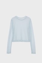 【スタニングルアー/STUNNING LURE】のrウールナイロンTシャツ 人気、トレンドファッション・服の通販 founy(ファニー) ファッション Fashion レディースファッション Fashion for Women トップス・カットソー Cut & Sew Tops シャツ・ブラウス・オフィスカジュアル Elegant Blouses & Button-Ups ロングTシャツ・Tシャツ Longline T-Shirts & Tees カットソー・ベーシックTシャツ Cut-and-Sewn Tops / Stretch Tees & Basics スリーブ Sleeve, Long Sleeve / Short Sleeve ベーシック Basic, Essential ロング Long, Long-Length 新作・新入荷 New Arrivals / New In thumbnail ライトブルー|ID: prp329100004689489 ipo3291000000033868028