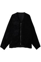 【スタニングルアー/STUNNING LURE】のシアーベルベットブルゾン ブラック|ID: prp329100004689490 ipo3291000000035415977