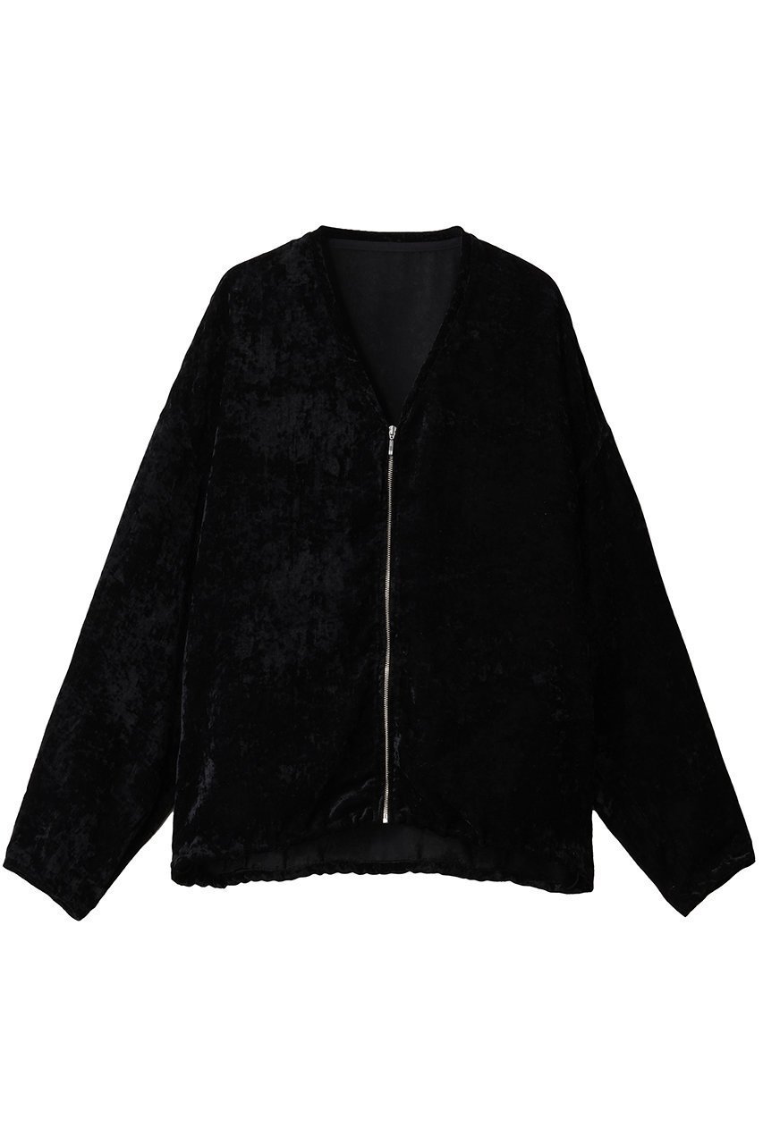 【スタニングルアー/STUNNING LURE】のシアーベルベットブルゾン インテリア・キッズ・メンズ・レディースファッション・服の通販 founy(ファニー) 　ファッション　Fashion　レディースファッション　Fashion for Women　アウター　Coat / Outerwear Collection　レディースジャケット・軽アウター　Jackets　ブルゾンジャケット・スポーティアウター　Blouson Jackets　クラッシュ　Distressed, Crashed Style　ジャケット　Jacket, Outerwear　デコルテ　Décolleté, Neckline　バランス　Balance, Style Balance　ブルゾン　Blouson, Bomber Jacket　秋　Autumn　ブラック|ID: prp329100004689490 ipo3291000000035415977