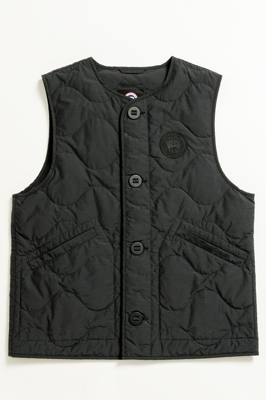 【カナダグース/CANADA GOOSE】の【UNISEX】【日本限定】1075UJ Mclean Vest マクリーン ベスト インテリア・キッズ・メンズ・レディースファッション・服の通販 founy(ファニー) 　ファッション　Fashion　レディースファッション　Fashion for Women　アウター　Coat / Outerwear Collection　レディースジャケット・軽アウター　Jackets　ユニセックス　Unisex, Genderless　キルティング　Quilted, Quilting　クラシック　Classic, Timeless Style　ジャケット　Jacket, Outerwear　センター　Center, Center Line　フロント　Front, Front Design　ベスト　Vest, Waistcoat　リップ　Lip, Lip Motif　新作・新入荷　New Arrivals / New In　ブラック|ID: prp329100004689493 ipo3291000000033868055